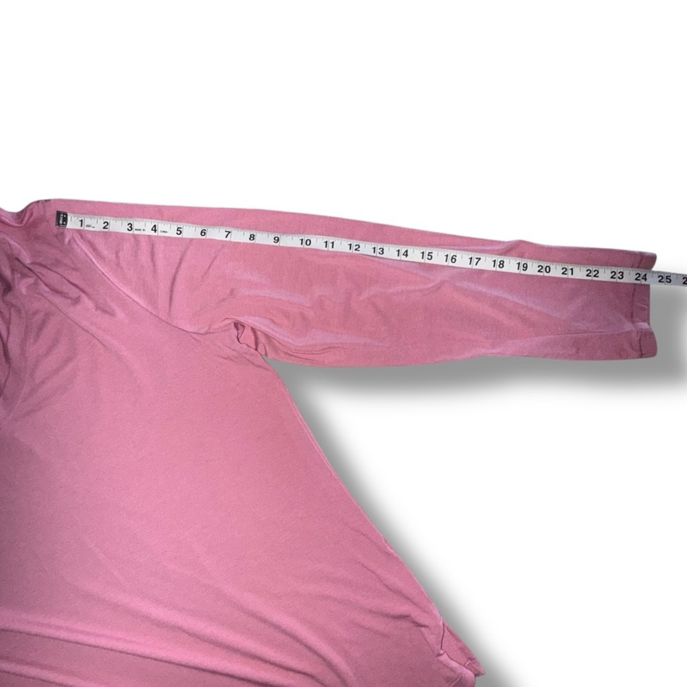 ATHLETA Essential V-Neck Long-Sleeve Top - Antique Rose XL - Picture 13 of 14